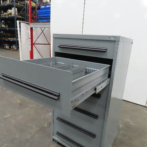 6 Drawer Heavy Duty Industrial Tool Parts Storage Cabinet 30"W x 28"D x 59" H