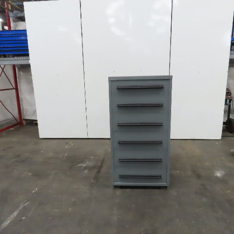 6 Drawer Heavy Duty Industrial Tool Parts Storage Cabinet 30"W x 28"D x 59" H