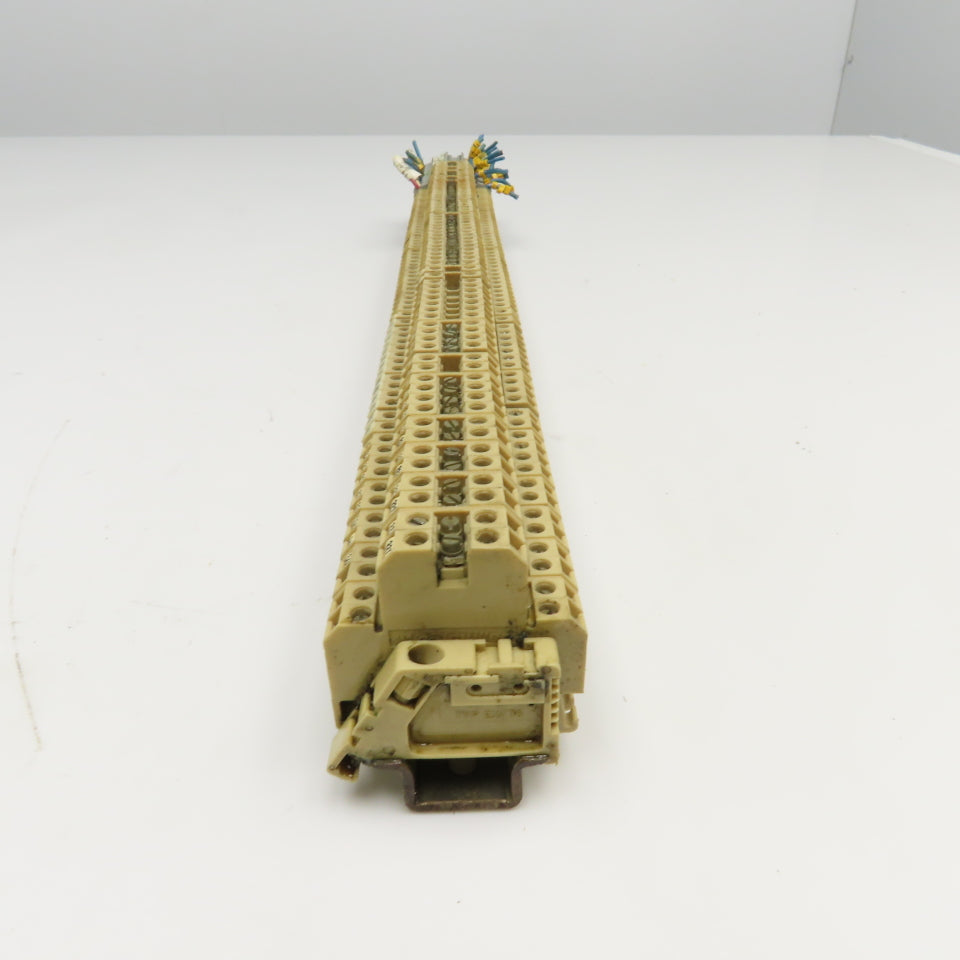 Weidmuller DK4V Wire Terminal Block On Rail Lot Of 65