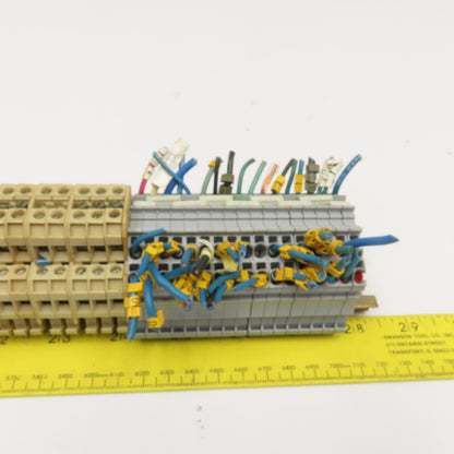 Weidmuller DK4V Wire Terminal Block On Rail Lot Of 65