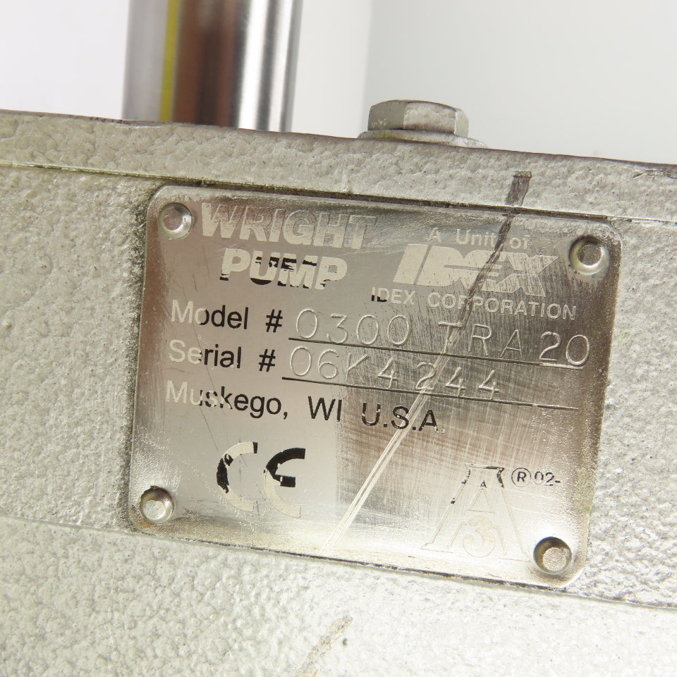 Wright 0300TRA20 Circumferential Piston Sanitary Lobe Pump 36GPM 250PSI 316SS