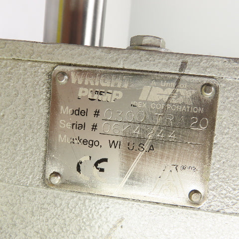 Wright 0300TRA20 Circumferential Piston Sanitary Lobe Pump 36GPM 250PSI 316SS