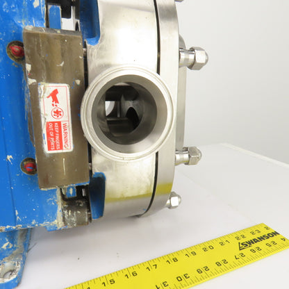 Wright 0600TRA20 Circumferential Piston Sanitary Lobe Pump 90GPM 300PSI 316SS