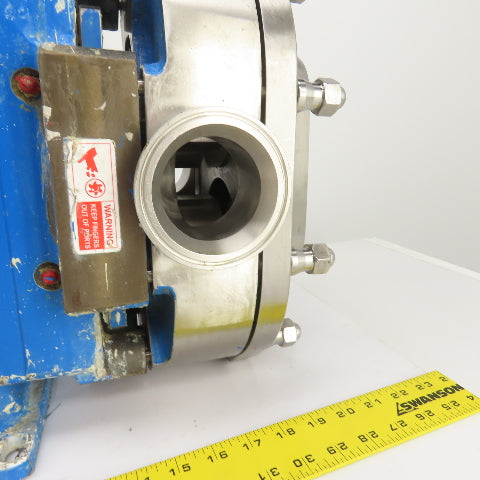 Wright 0600TRA20 Circumferential Piston Sanitary Lobe Pump 90GPM 300PSI 316SS