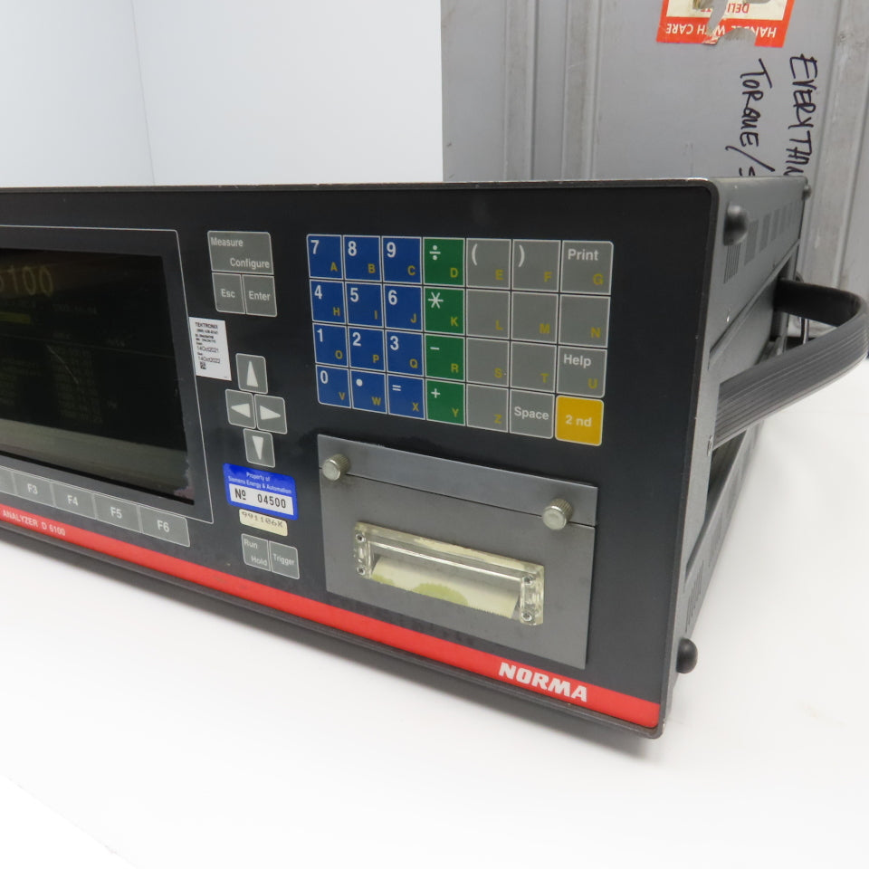 Norma NGI D6100 Wide Band Power Analyzer & Triax Shunt .3-10A