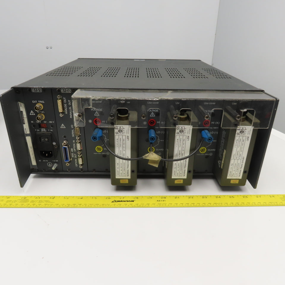 Norma NGI D6100 Wide Band Power Analyzer & Triax Shunt .3-10A