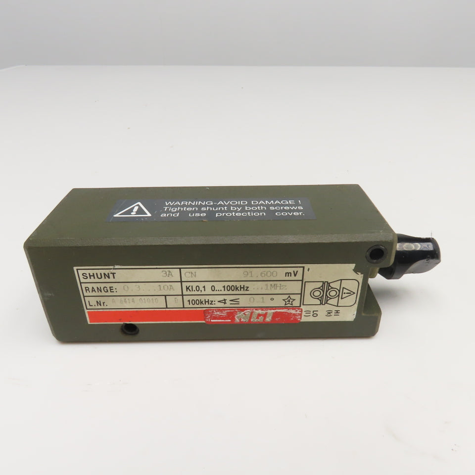 Norma A 6414 01010 0.3-10A Range 3A Power Analyzer Shunt – Bullseye ...