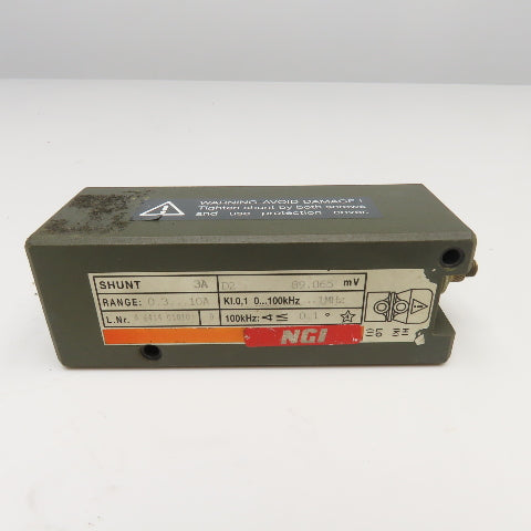 Norma A 6414 01010 0.3-10A Range 3A Power Analyzer Shunt