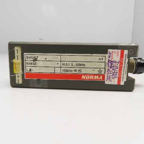 Norma A 6414 01100 3-100A Range 30A Power Analyzer Shunt Parts/Repair
