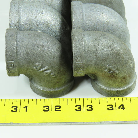 Anvil 3/4" NPT 90 Degree Elbow Galvanized Malleable Iron Pipe Fitting Lot/10