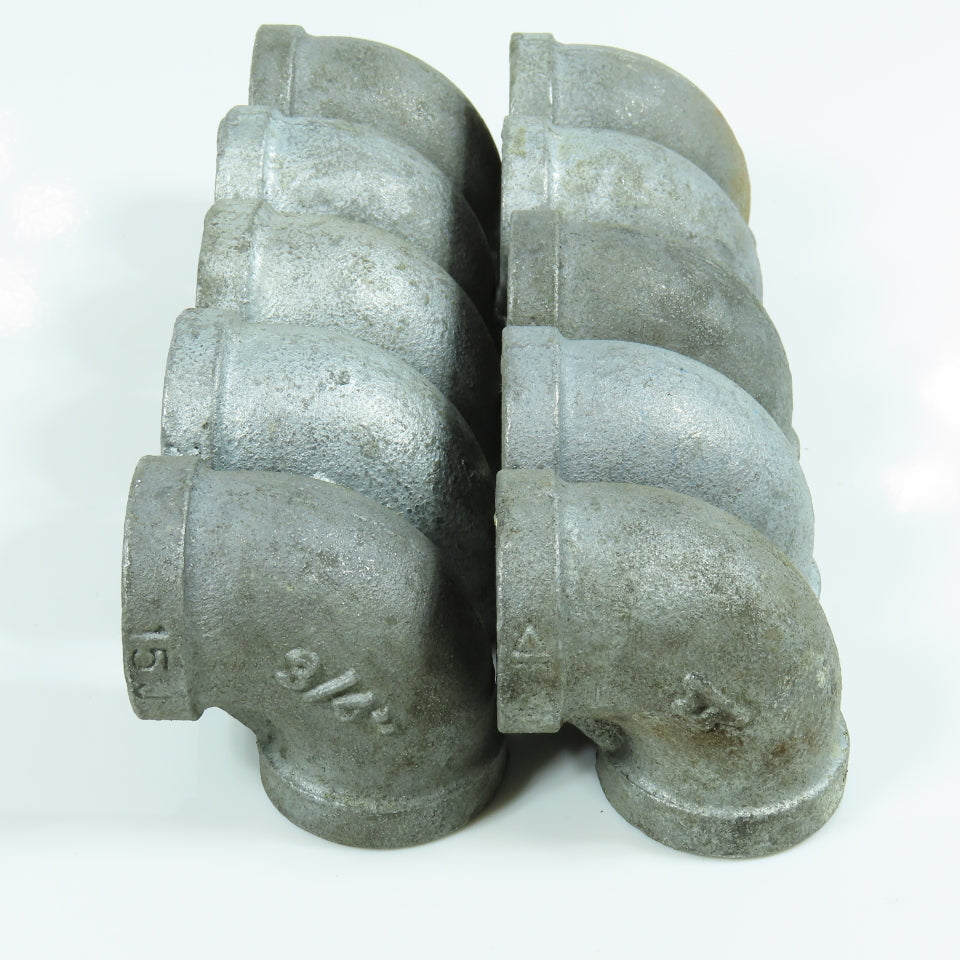 Anvil 3/4" NPT 90 Degree Elbow Galvanized Malleable Iron Pipe Fitting Lot/10