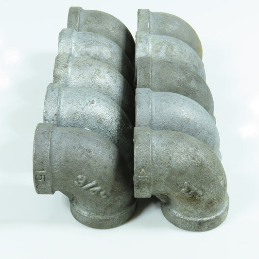 Anvil 3/4" NPT 90 Degree Elbow Galvanized Malleable Iron Pipe Fitting Lot/10