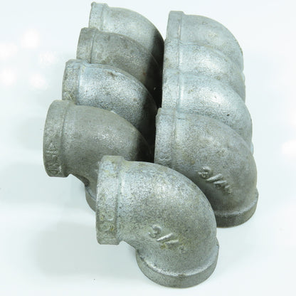 Anvil 3/4" NPT 90 Degree Elbow Galvanized Malleable Iron Pipe Fitting Lot of 9