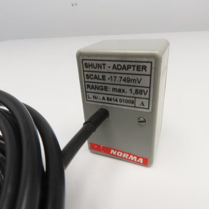Norma A 6414 01009 Shunt Adaptor Max 1.58V -17.749 Scale 10'