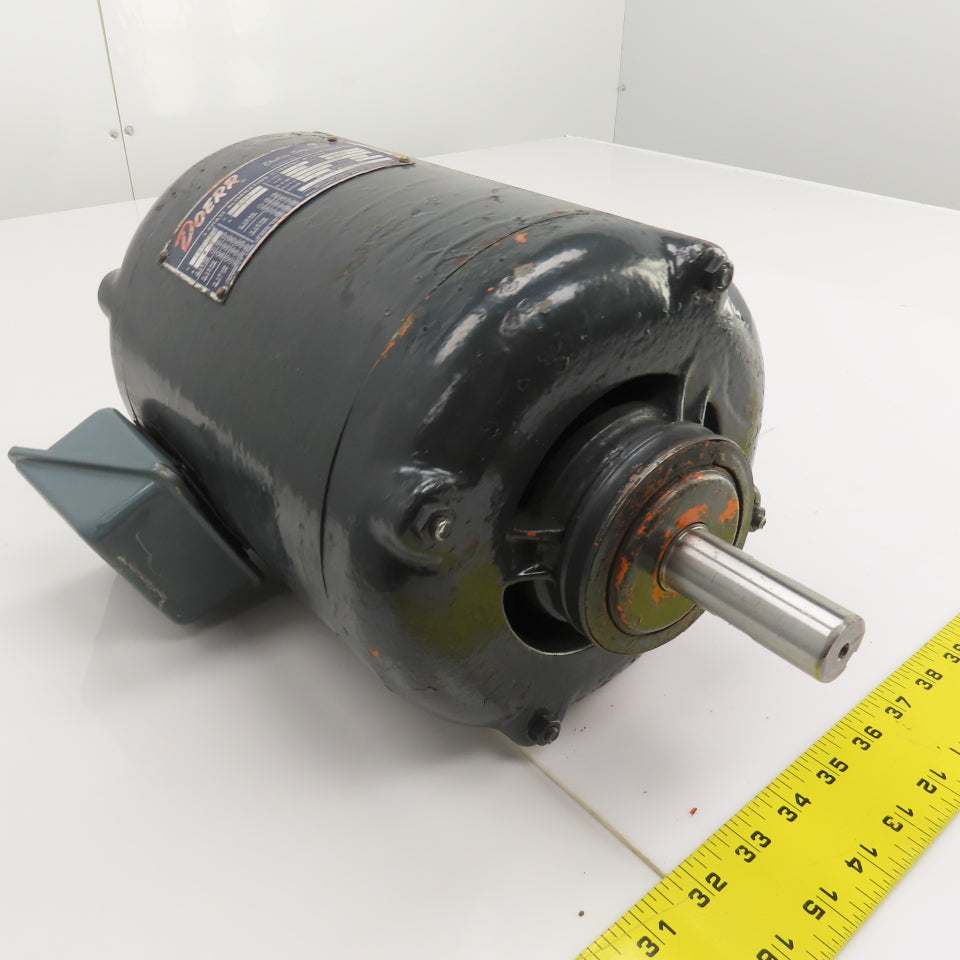 Doerr 70214-D 1HP AC Electric Motor 150RPM 208-220-440V 3PH 4.2/2.1A 184Y Frame