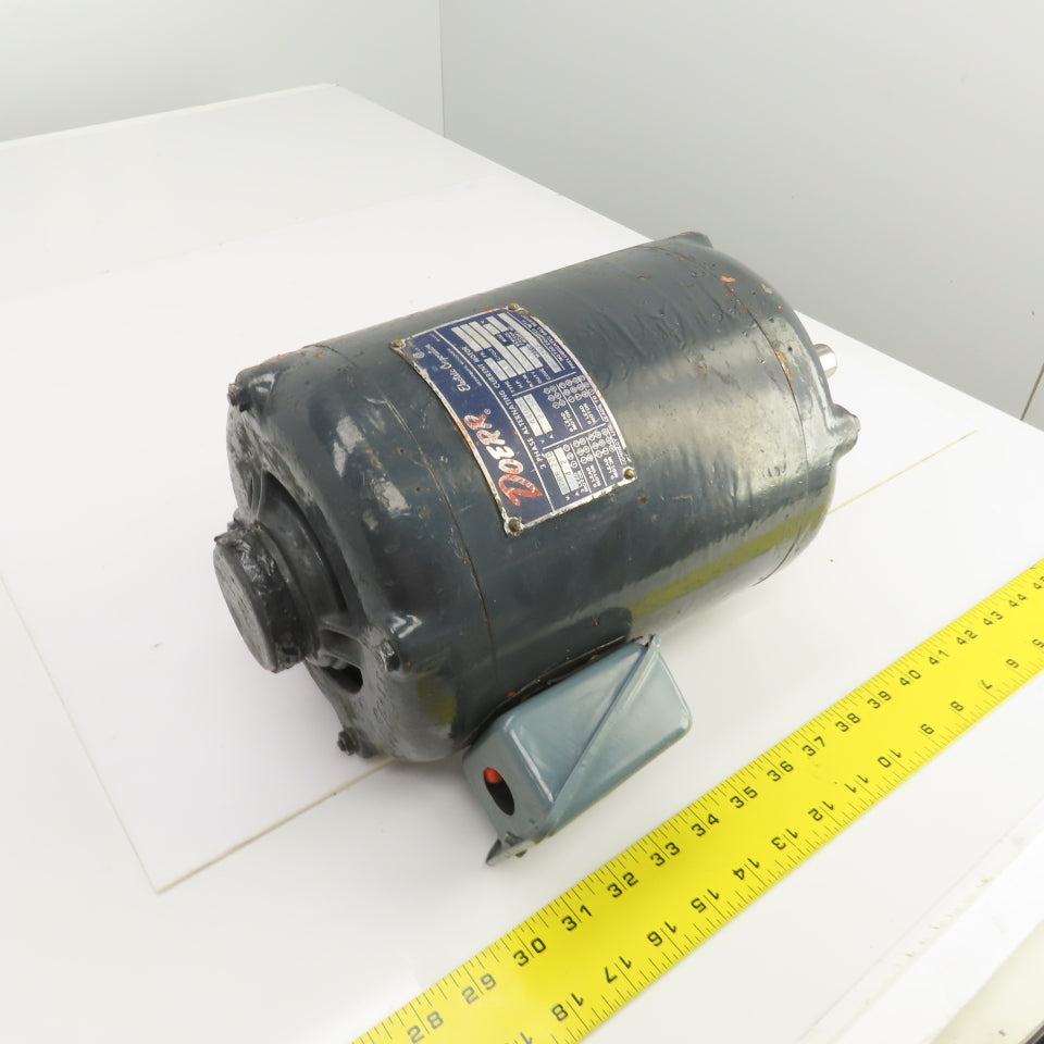 Doerr 70214-D 1HP AC Electric Motor 150RPM 208-220-440V 3PH 4.2/2.1A 184Y Frame