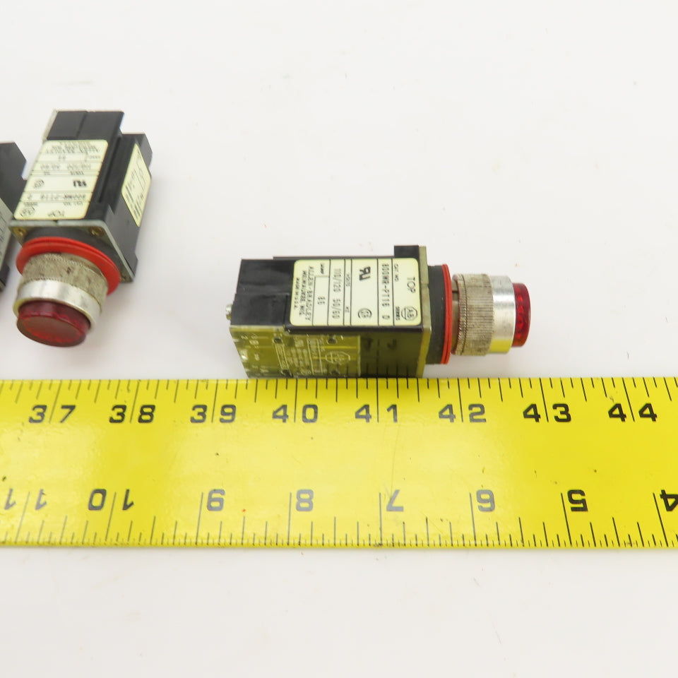 Allen Bradley 800MR-PT16 Ser D Red Illuminated Push Switches 110/120V Lot/7