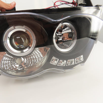 CWS-5006B2 08-10 Jeep Grand Cherokee Black Replacement Headlights Set Of 2