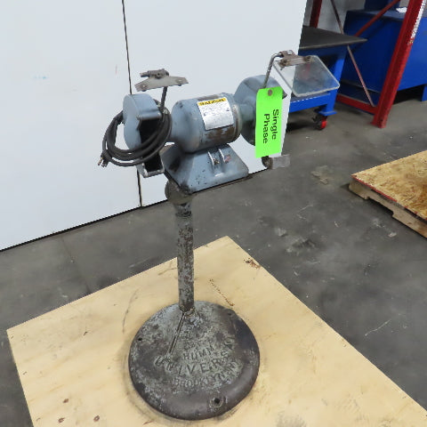 Baldor 1/3HP Pedestal Mount Dual Wheel 6" Grinder-Buffer 115V 1PH 3.1A 3600RPM
