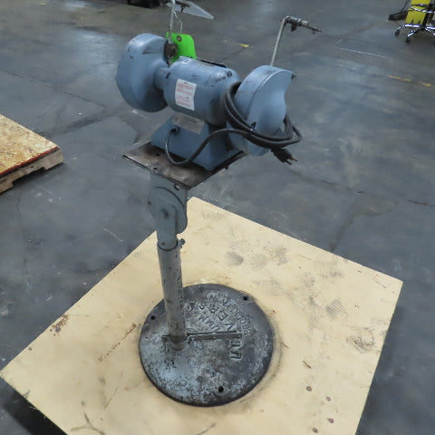 Baldor 1/3HP Pedestal Mount Dual Wheel 6" Grinder-Buffer 115V 1PH 3.1A 3600RPM