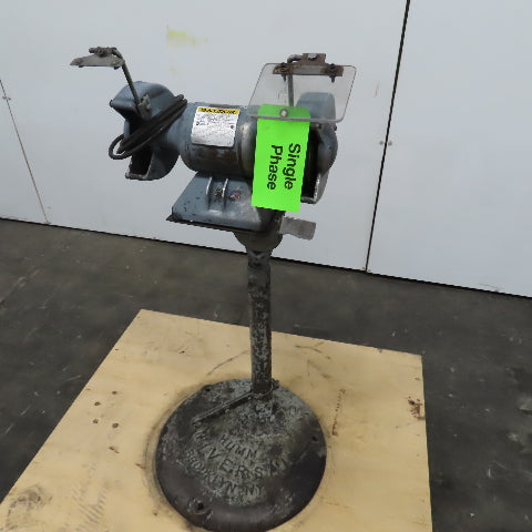 Baldor 1/3HP Pedestal Mount Dual Wheel 6" Grinder-Buffer 115V 1PH 3.1A 3600RPM