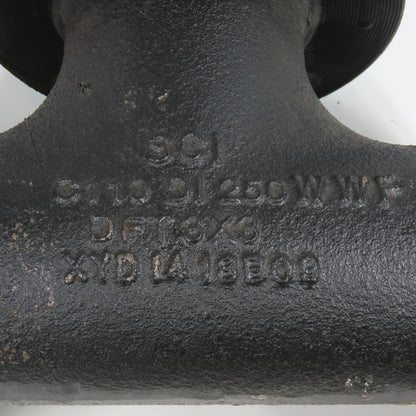 SCI 3" x 3" x 3" Flat Face Tee Class 150 Cast Iron Flanged Fitting