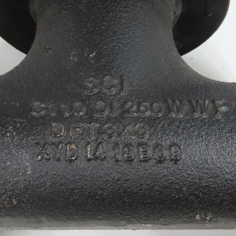 SCI 3" x 3" x 3" Flat Face Tee Class 150 Cast Iron Flanged Fitting