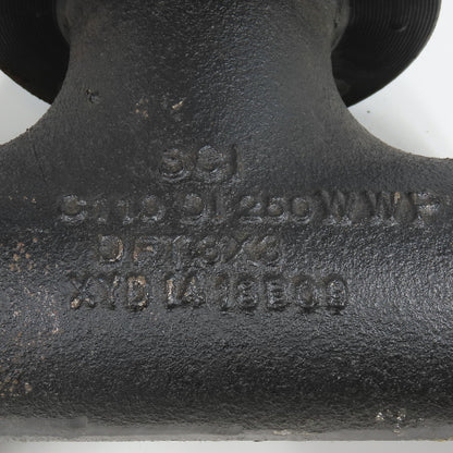 SCI 3" x 3" x 3" Flat Face Tee Class 150 Cast Iron Flanged Fitting