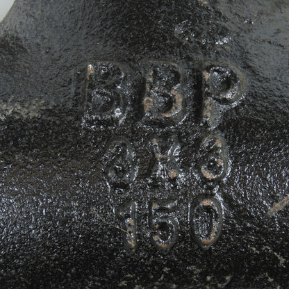 BBP 3" x 3" x 3" Flat Face Tee Class 150 Ductile Iron Flanged Fitting
