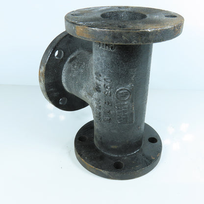 BBP 3" x 3" x 3" Flat Face Tee Class 150 Ductile Iron Flanged Fitting