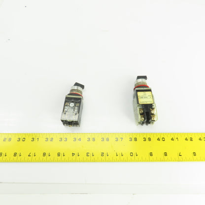 Allen Bradley 800MR-NX2Q HX2B Ser A 300V 2 & 4 Position Selector Switches Lot/2