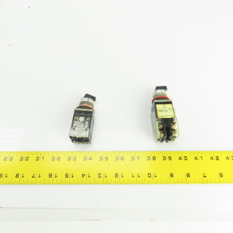 Allen Bradley 800MR-NX2Q HX2B Ser A 300V 2 & 4 Position Selector Switches Lot/2