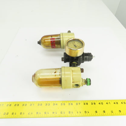 C.A. Norgren L12-300-OP F12-300-M3PA Filter Regulator Lubricator Assembly 150PSI