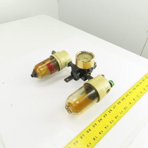 C.A. Norgren L12-300-OP F12-300-M3PA Filter Regulator Lubricator Assembly 150PSI