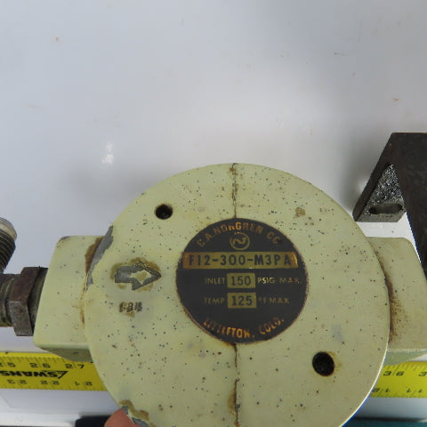C.A. Norgren L12-300-OP F12-300-M3PA Filter Regulator Lubricator Assembly 150PSI