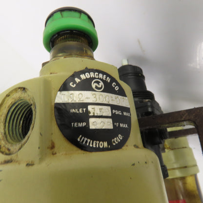 C.A. Norgren L12-300-OP F12-300-M3PA Filter Regulator Lubricator Assembly 150PSI