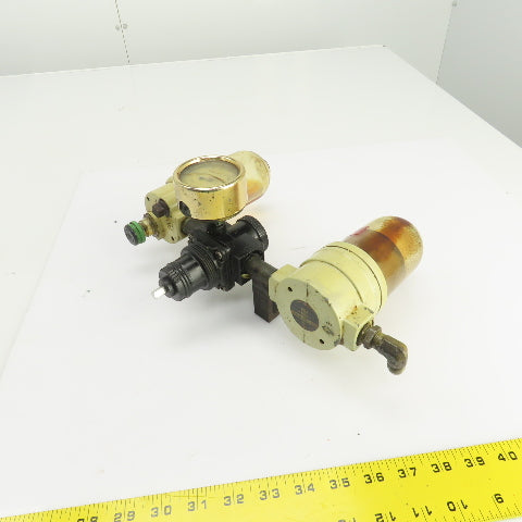 C.A. Norgren L12-300-OP F12-300-M3PA Filter Regulator Lubricator Assembly 150PSI