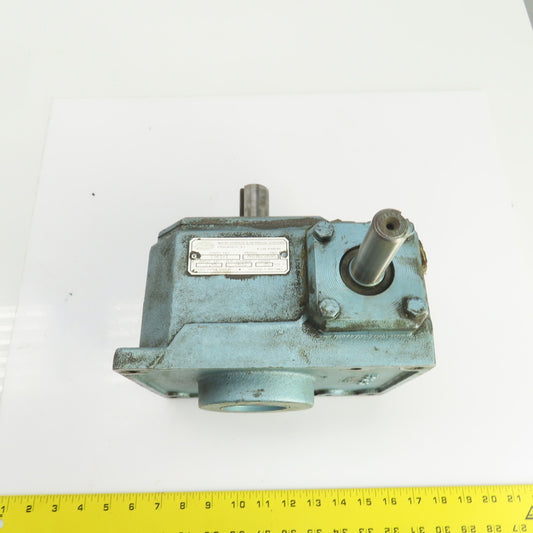 White 5961-1 35:1 Ratio Right Angle Gear Box 50RPM Output 2652 Torq 2.65HP/Input