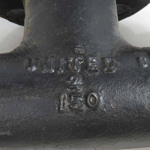 United 2" x 2" x 2" Flat Face Tee Class 150 Ductile Iron Flanged Fitting