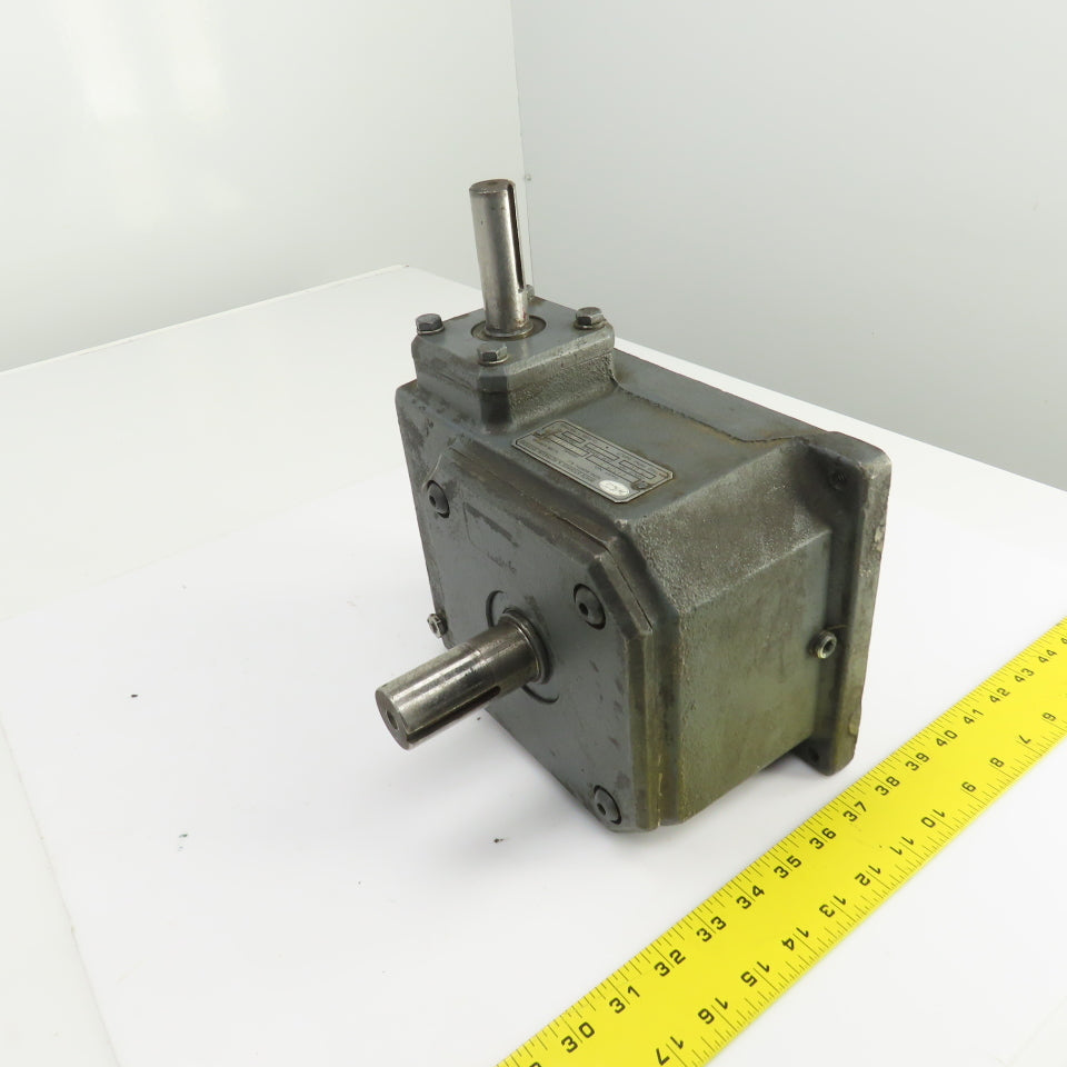 White F1325-3 35:1 Ratio Right Angle Gear Box 50RPM Output 2652 Torq 2.65HP In