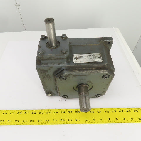 White F1325-3 35:1 Ratio Right Angle Gear Box 50RPM Output 2652 Torq 2.65HP In
