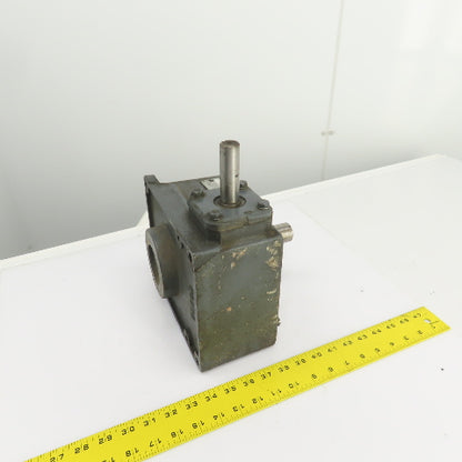 White F1325-3 35:1 Ratio Right Angle Gear Box 50RPM Output 2652 Torq 2.65HP In