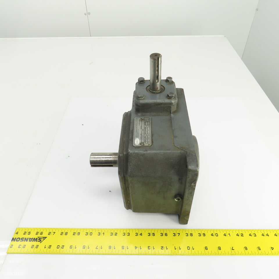 White F1325-3 35:1 Ratio Right Angle Gear Box 50RPM Output 2652 Torq 2.65HP In
