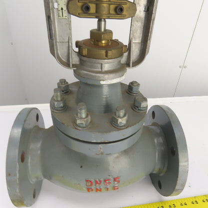 DN65 PN16 2-1/2" Flanged Globe Valve W/S6062-18A Electric Actuator 24VAC