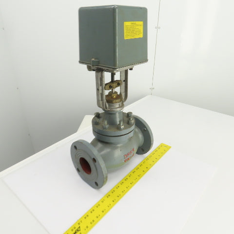 DN65 PN16 2-1/2" Flanged Globe Valve W/S6062-18A Electric Actuator 24VAC