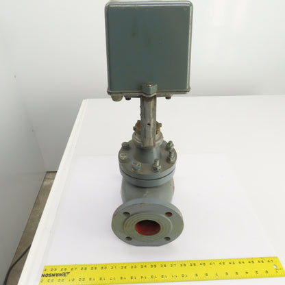 DN65 PN16 2-1/2" Flanged Globe Valve W/S6062-18A Electric Actuator 24VAC