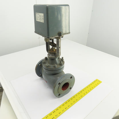 DN65 PN16 2-1/2" Flanged Globe Valve W/S6062-18A Electric Actuator 24VAC