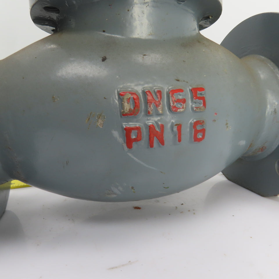 DN65 PN16 2-1/2" Flanged Globe Valve W/S6062-18A Electric Actuator 24VAC