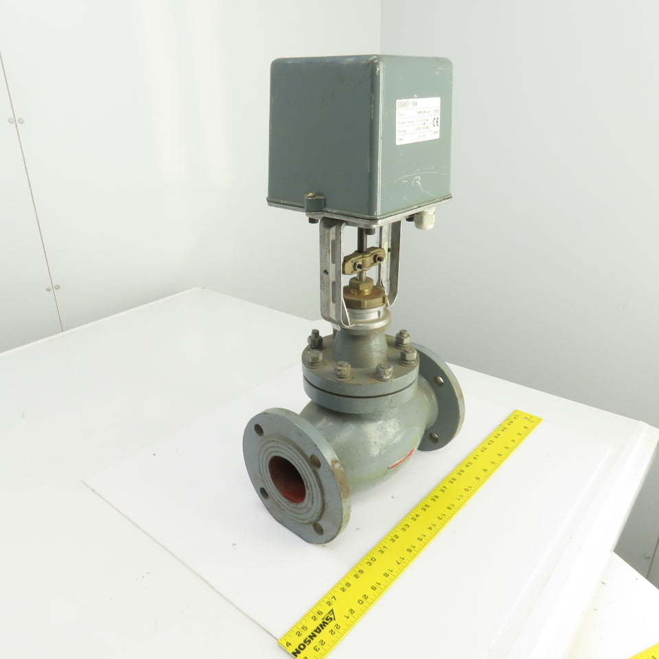 DN65 PN16 2-1/2" Flanged Globe Valve W/S6062-18A Electric Actuator 24VAC