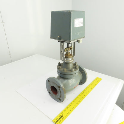 DN65 PN16 2-1/2" Flanged Globe Valve W/S6062-18A Electric Actuator 24VAC